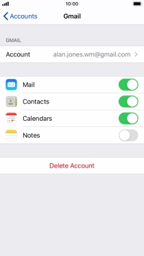 Press the Home key to return to the home screen.
