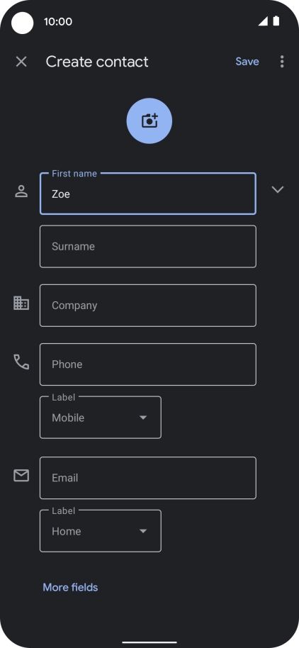Press Surname and key in the required last name.