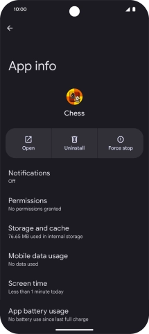 Press Storage and cache.