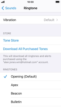 Press the required ring tones to hear them.