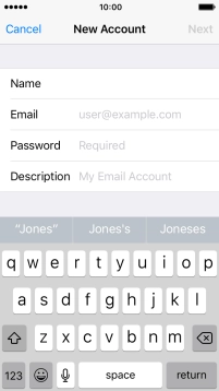 Press Email and key in your email address. Press Email and key in your email address.