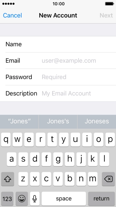Press Email and key in your email address. Press Email and key in your email address.