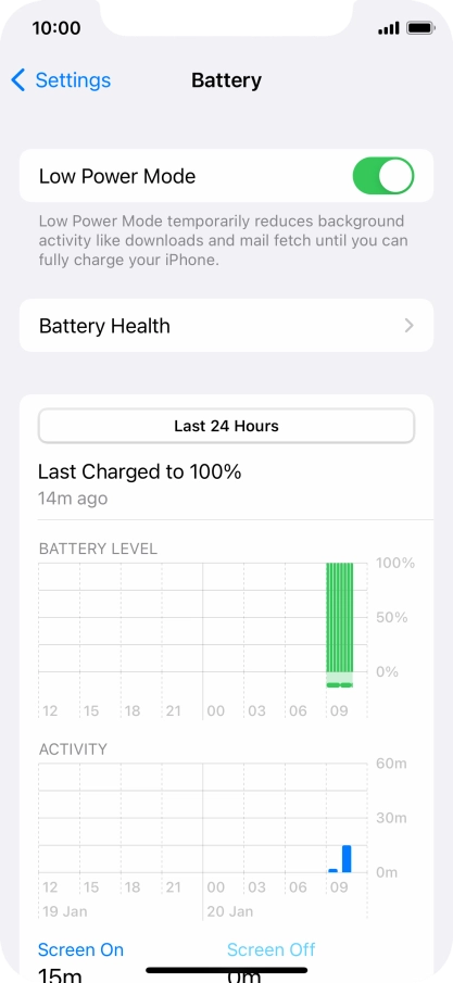 Slide your finger upwards starting from the bottom of the screen to return to the home screen.