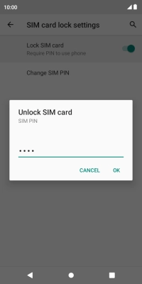 Key in your PIN and press OK. Key in your PIN and press OK.