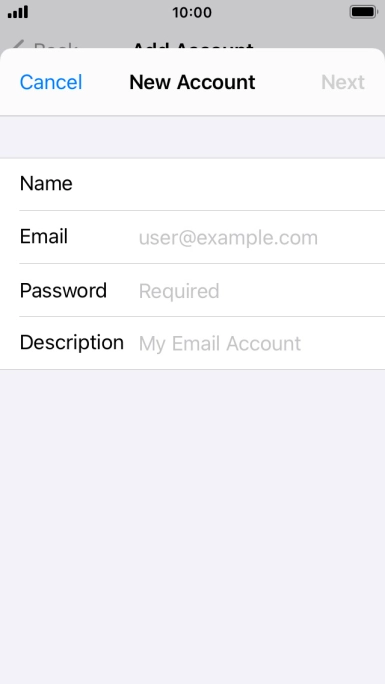 Press Email and key in your email address. Press Email and key in your email address.