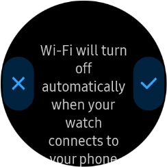 Press the confirm icon. Press the confirm icon.