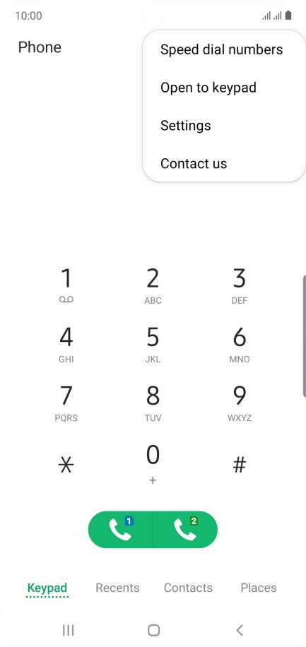 Press Settings.