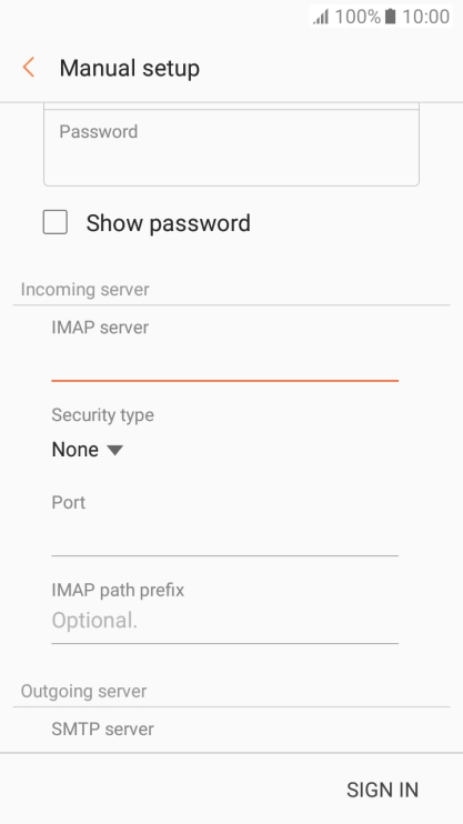 Press the drop down list below 
