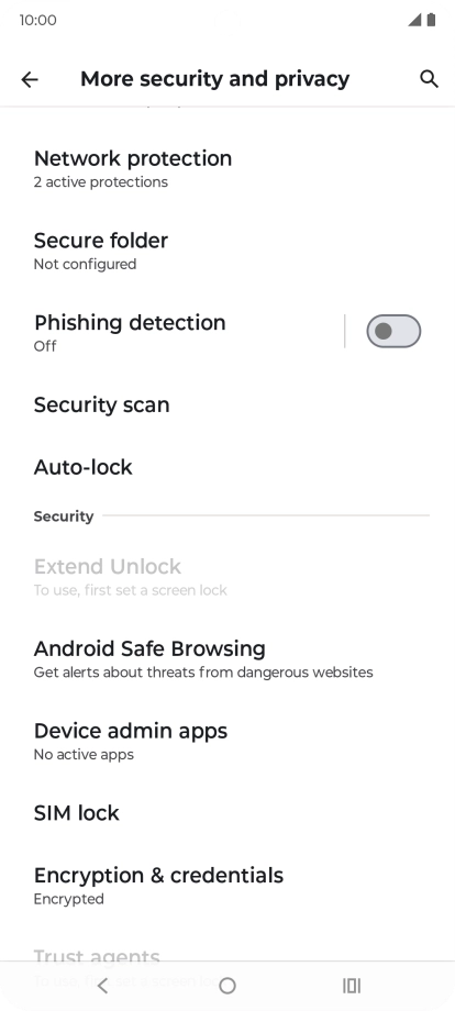 Press SIM lock.