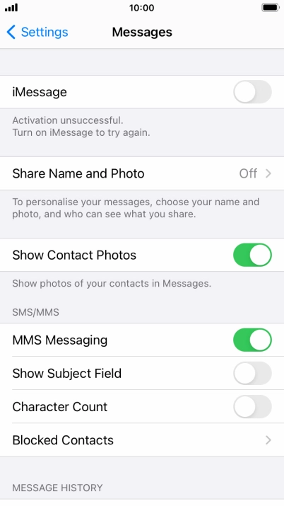 Press the Home key to return to the home screen.