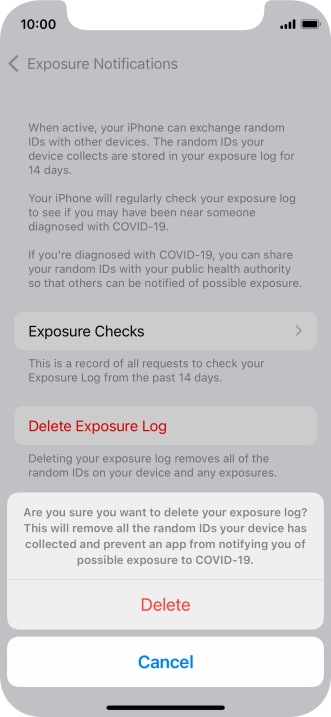 Press Delete. Press Delete.