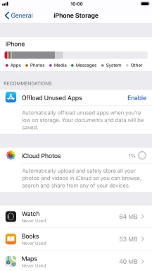 Press the required app. Press the required app.
