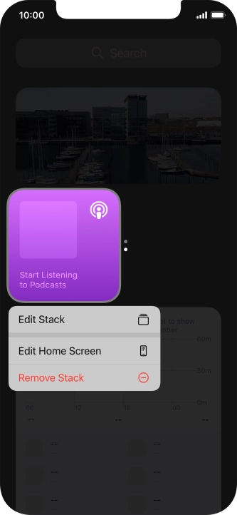 Press Edit Stack. Press Edit Stack.