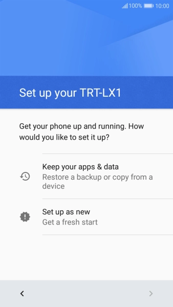 You can transfer the contents of another phone to your phone when it's activated for the first time and after a factory reset. When this screen is displayed, your phone is ready to transfer contents from another phone. You can transfer the contents of another phone to your phone when it's activated for the first time and after a factory reset. When this screen is displayed, your phone is ready to transfer contents from another phone.