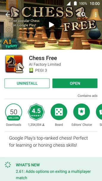 Press UNINSTALL. Press UNINSTALL.