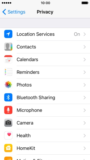 Press Location Services. Press Location Services.