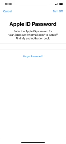 Press Turn Off.