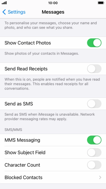 Press the Home key to return to the home screen.