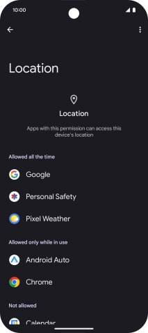 Press the required app. Press the required app.