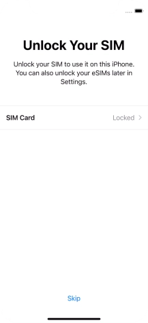 Press SIM Card. Press SIM Card.