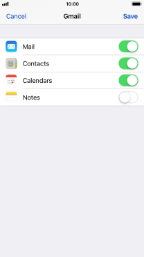 If this screen is displayed, you email account has been recognised and set up automatically. Follow the instructions on the screen to key in more information and finish setting up your phone.
