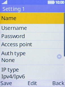 Select Name.