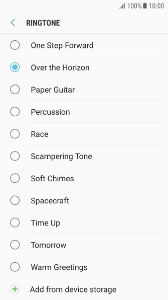 Press Add from device storage. Press Add from device storage.