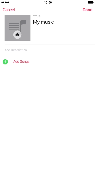 Press Add Songs.