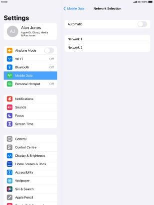 If you turn off the function, press the required network. If you turn off the function, press the required network.