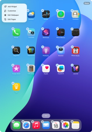 Press Add Widget.