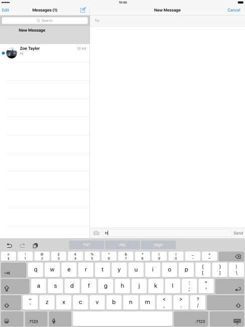 Open a new note, message or email message to bring up the keypad and your tablet is ready for text input.