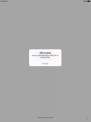 If your SIM is locked, press Unlock.