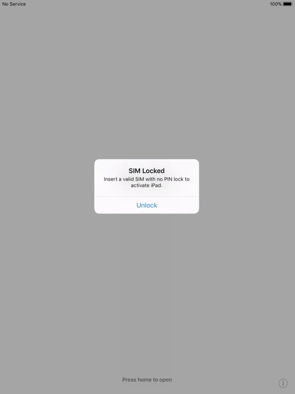 If your SIM is locked, press Unlock.