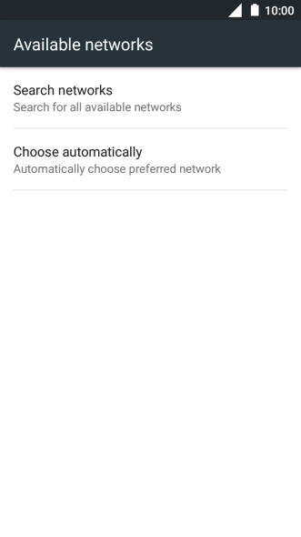 Press Choose automatically. Press Choose automatically.