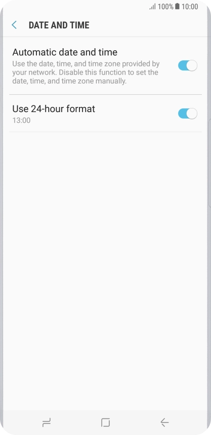 Press the Home key to return to the home screen. Press the Home key to return to the home screen.