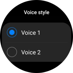 Press the required voice. Press the required voice.