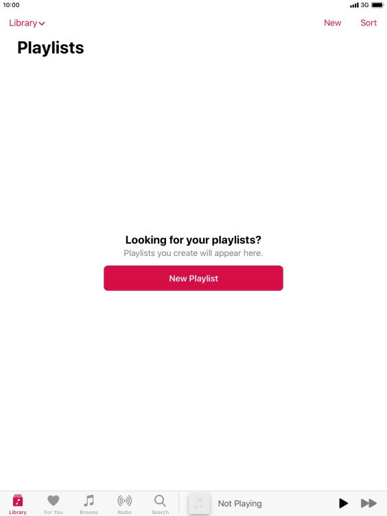 Press New Playlist.