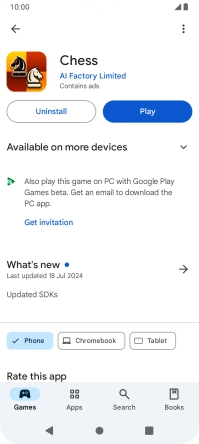 Press Uninstall.