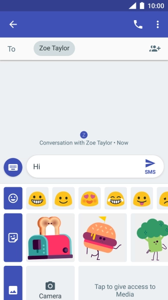 Press the picture icon. Press the picture icon.