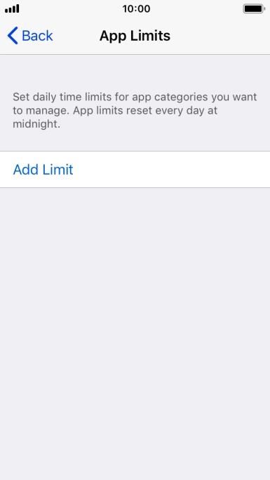 Press Add limit.