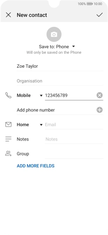 Press the confirm icon. Press the confirm icon.