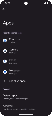 Press All apps.