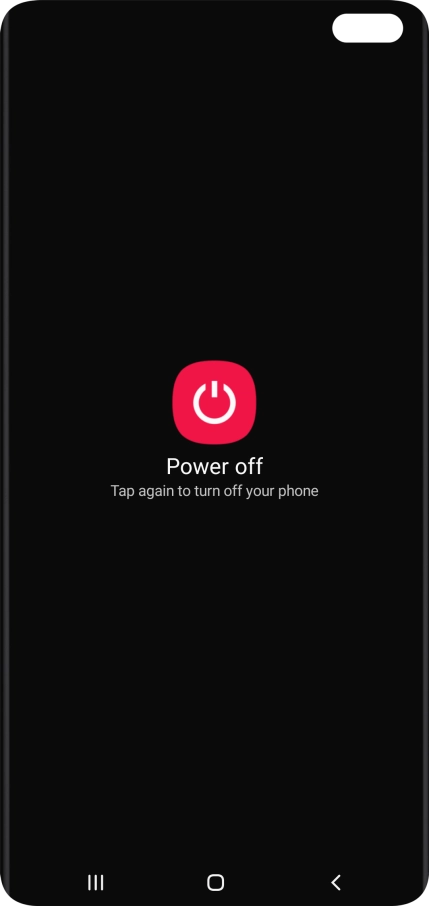 Press Power off.