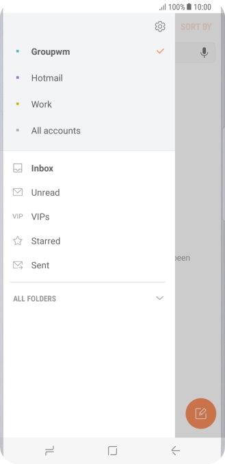 Press the settings icon.