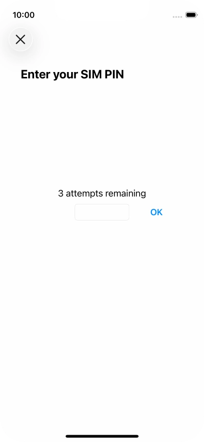 If your SIM is locked, key in your PIN and press OK.