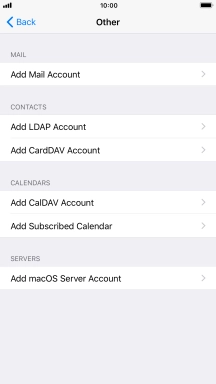 Press Add Mail Account.