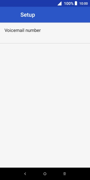 Press Voicemail number.