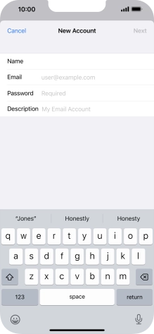 Press Email and key in your email address. Press Email and key in your email address.