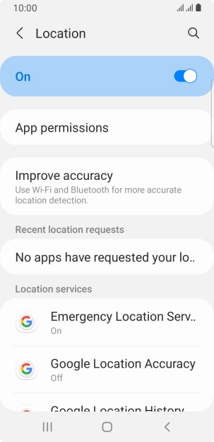 Press App permissions. Press App permissions.