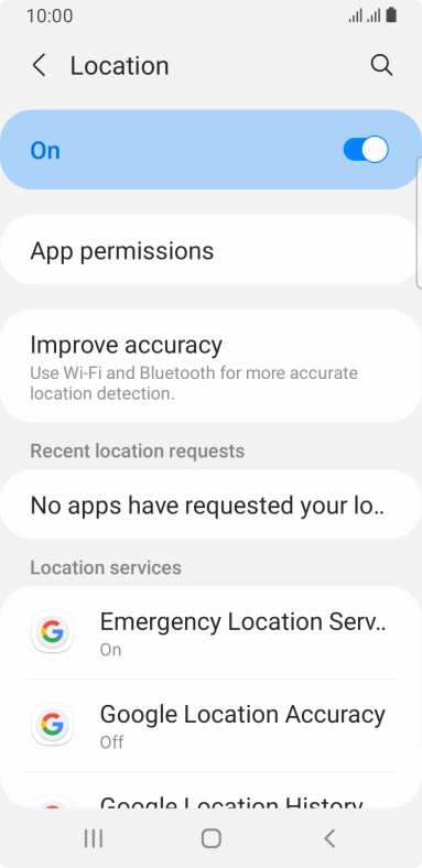 Press App permissions. Press App permissions.